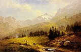 Morning Canvas Paintings - The Wengen Alps Morning In Switzerland